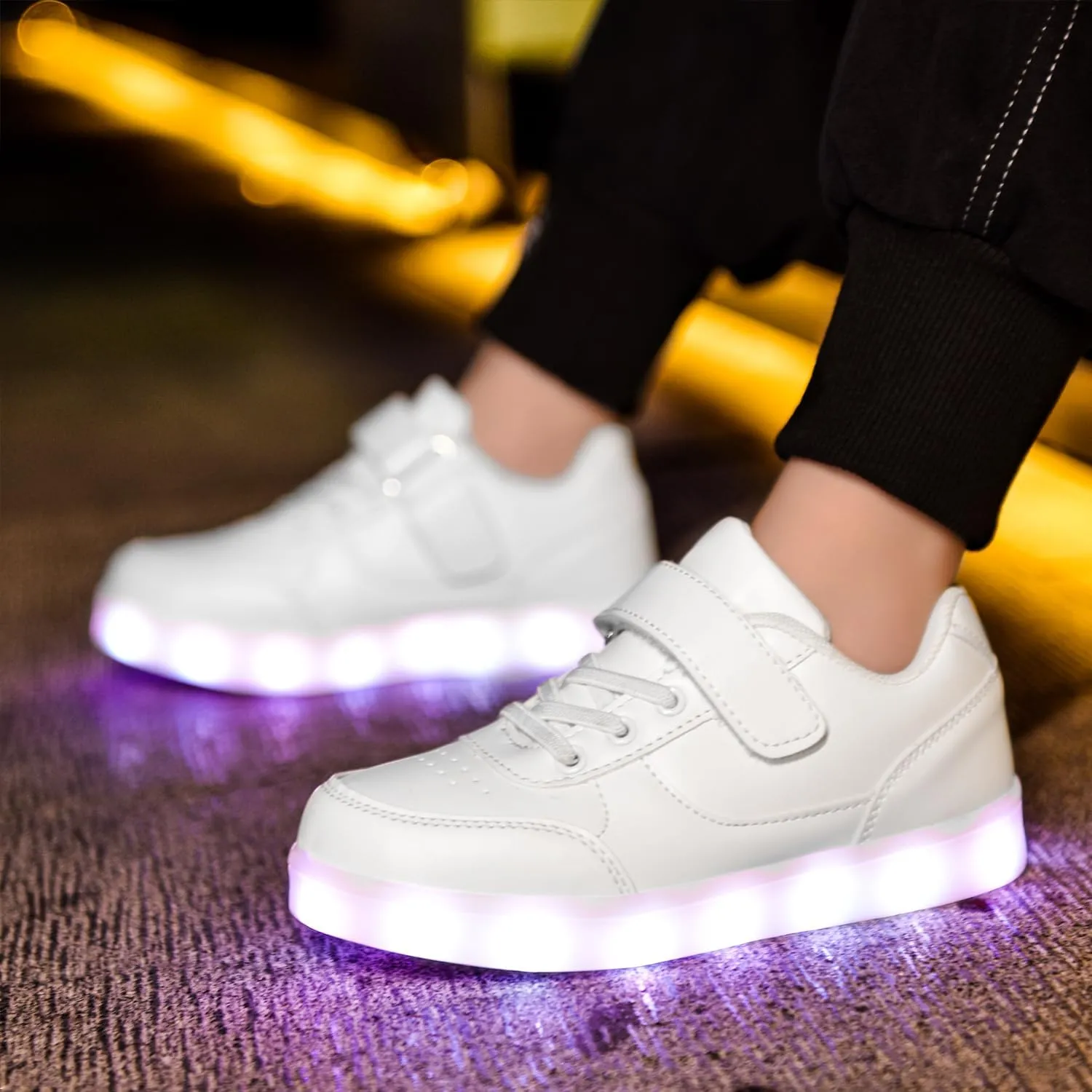 Kids Light up Shoes Led Shoes for Boys Girls USB Charging Flashing Trainers High Top Sneakers