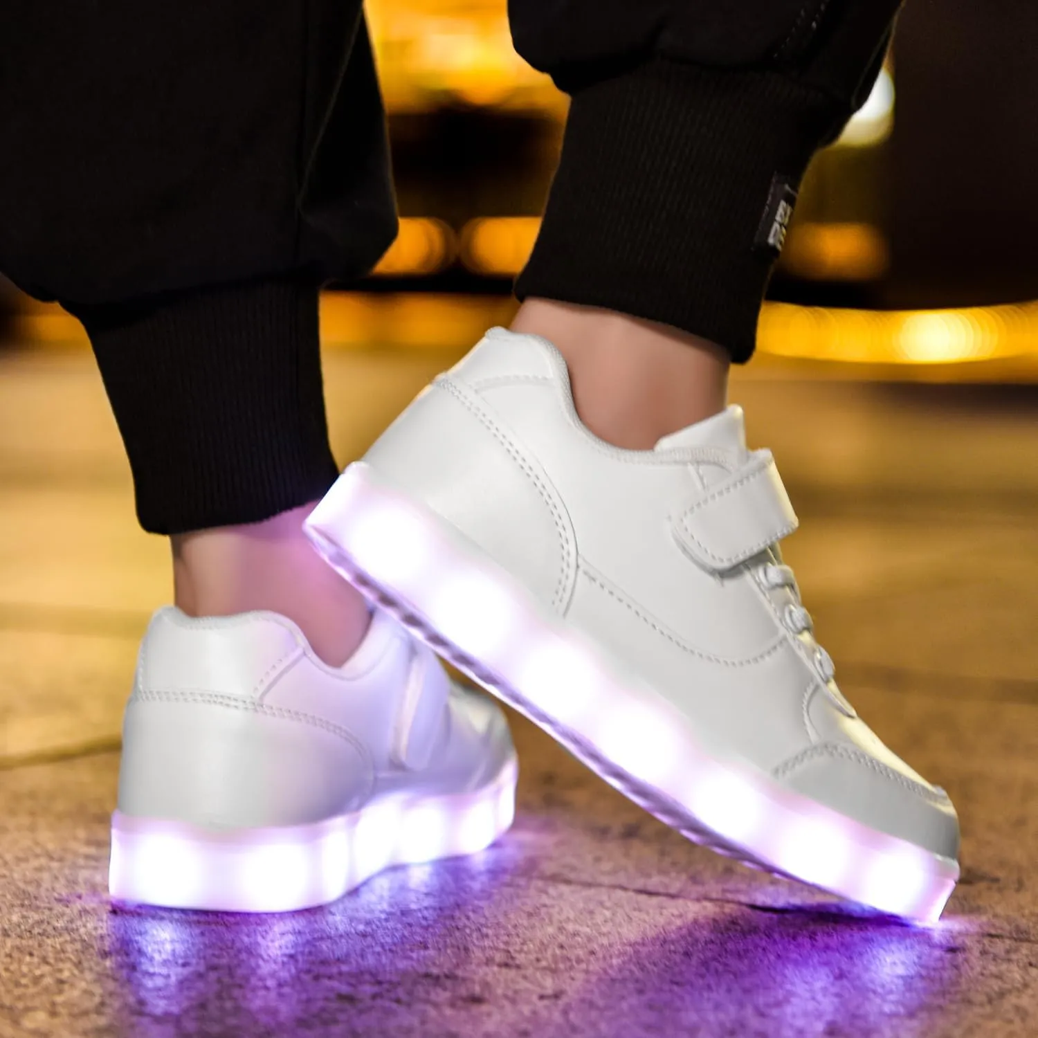 Kids Light up Shoes Led Shoes for Boys Girls USB Charging Flashing Trainers High Top Sneakers