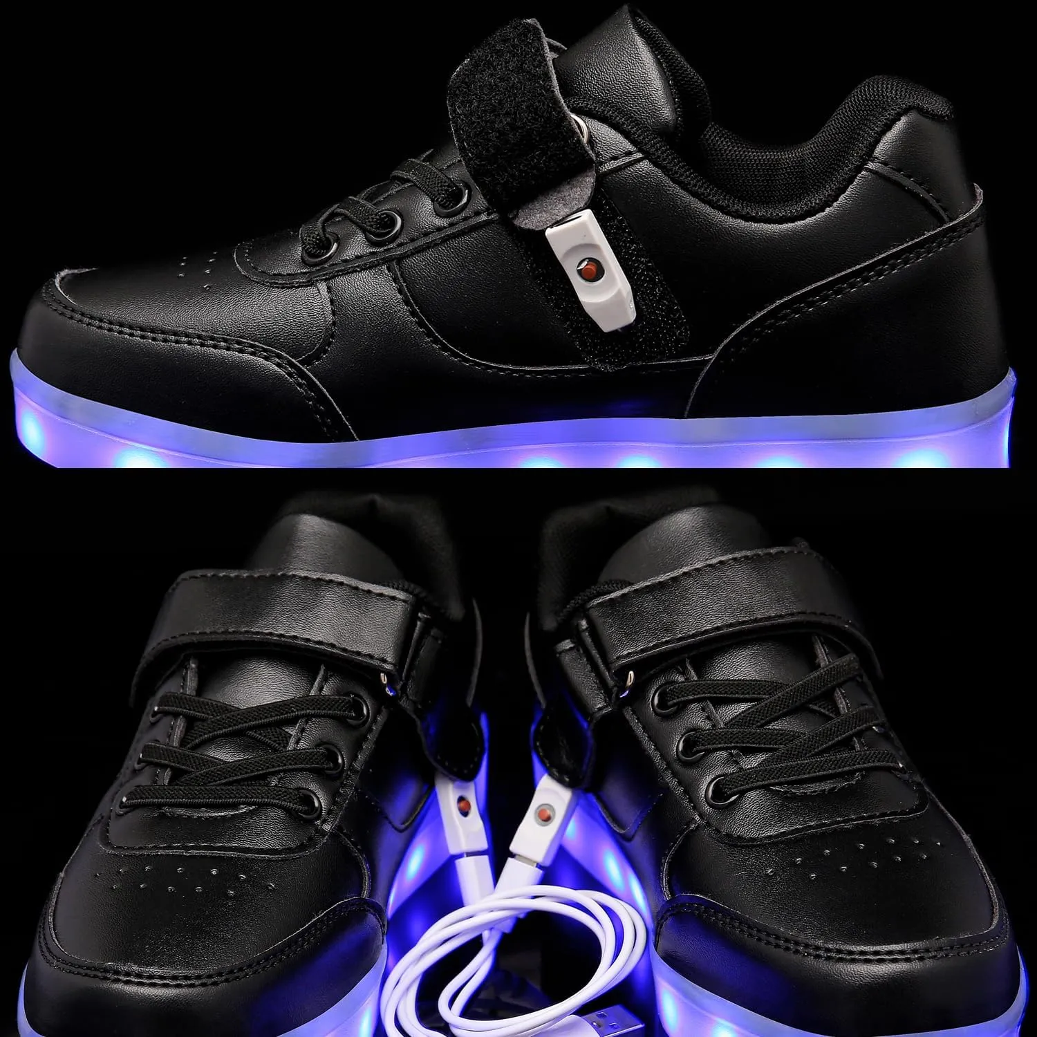 Kids Light up Shoes Led Shoes for Boys Girls USB Charging Flashing Trainers High Top Sneakers