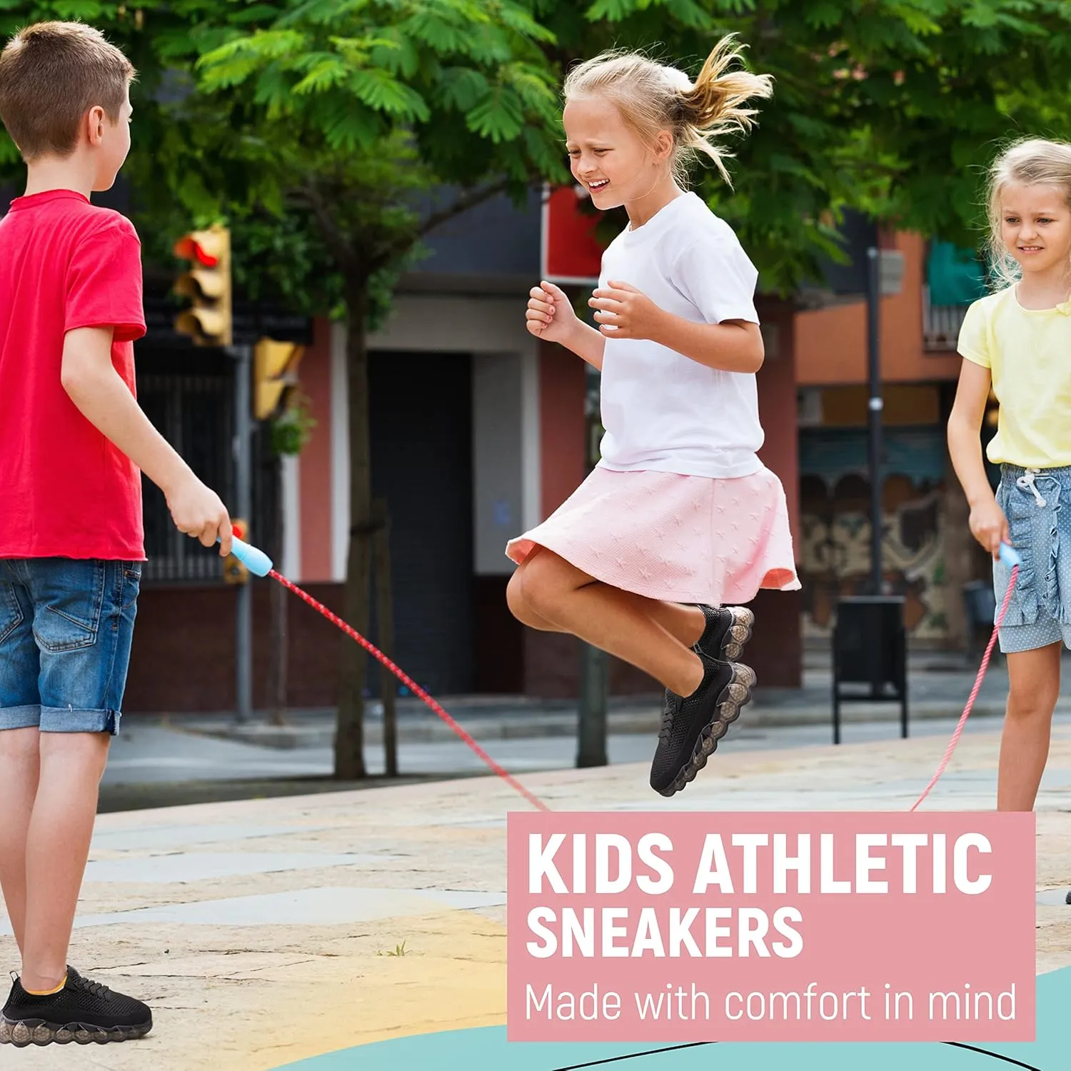 Kids Shoes for Boys & Girls - Lightweight & Breathable Boys & Girls Sneakers - Kids Athletic Shoes - Comfortable Boys and Girls Tennis Shoes with Rubber Sole