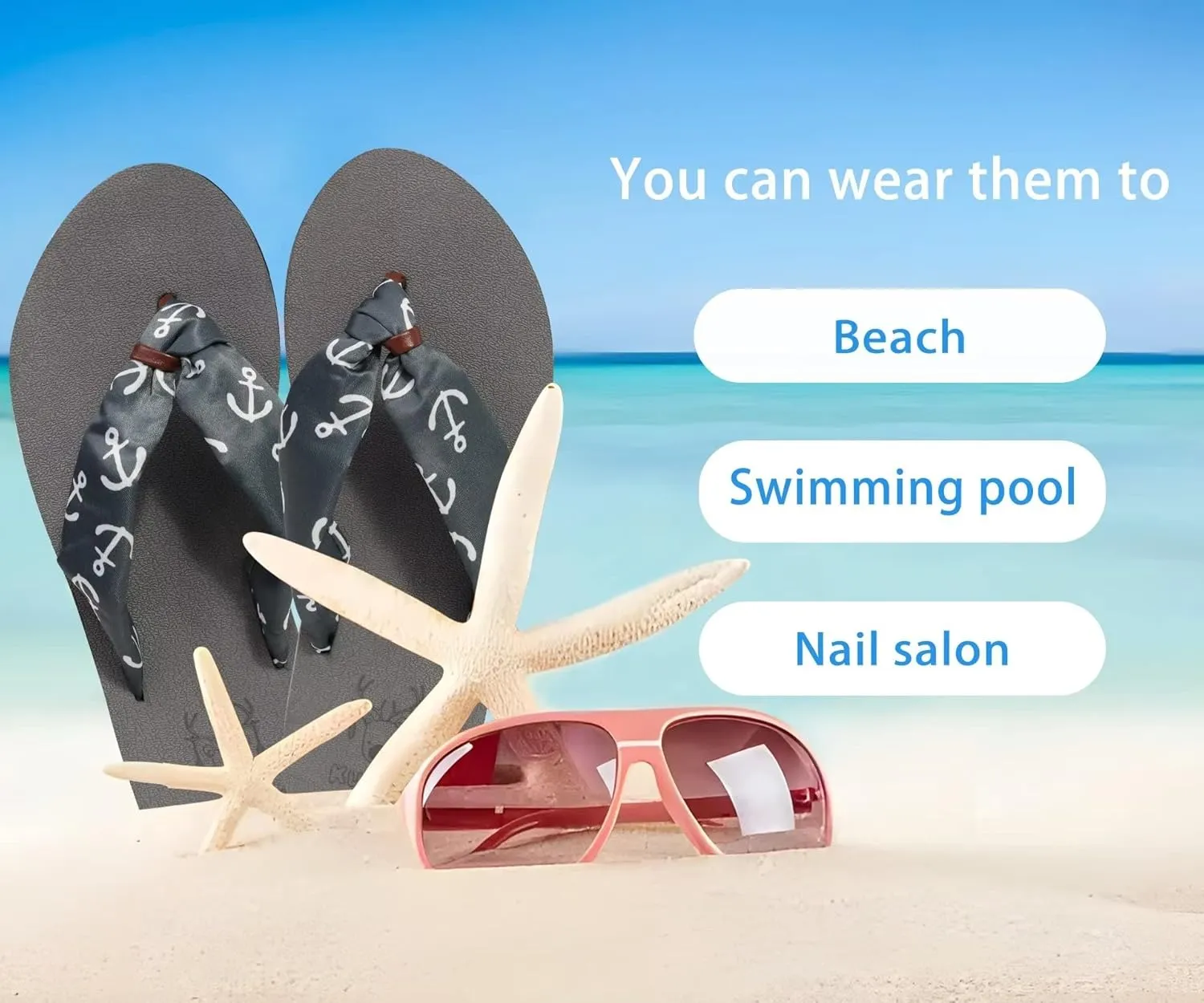 KuaiLu Flip Flops Women Yoga Foam Ladies Comfort Arch Support Summer Beach Casual Thong Sandals