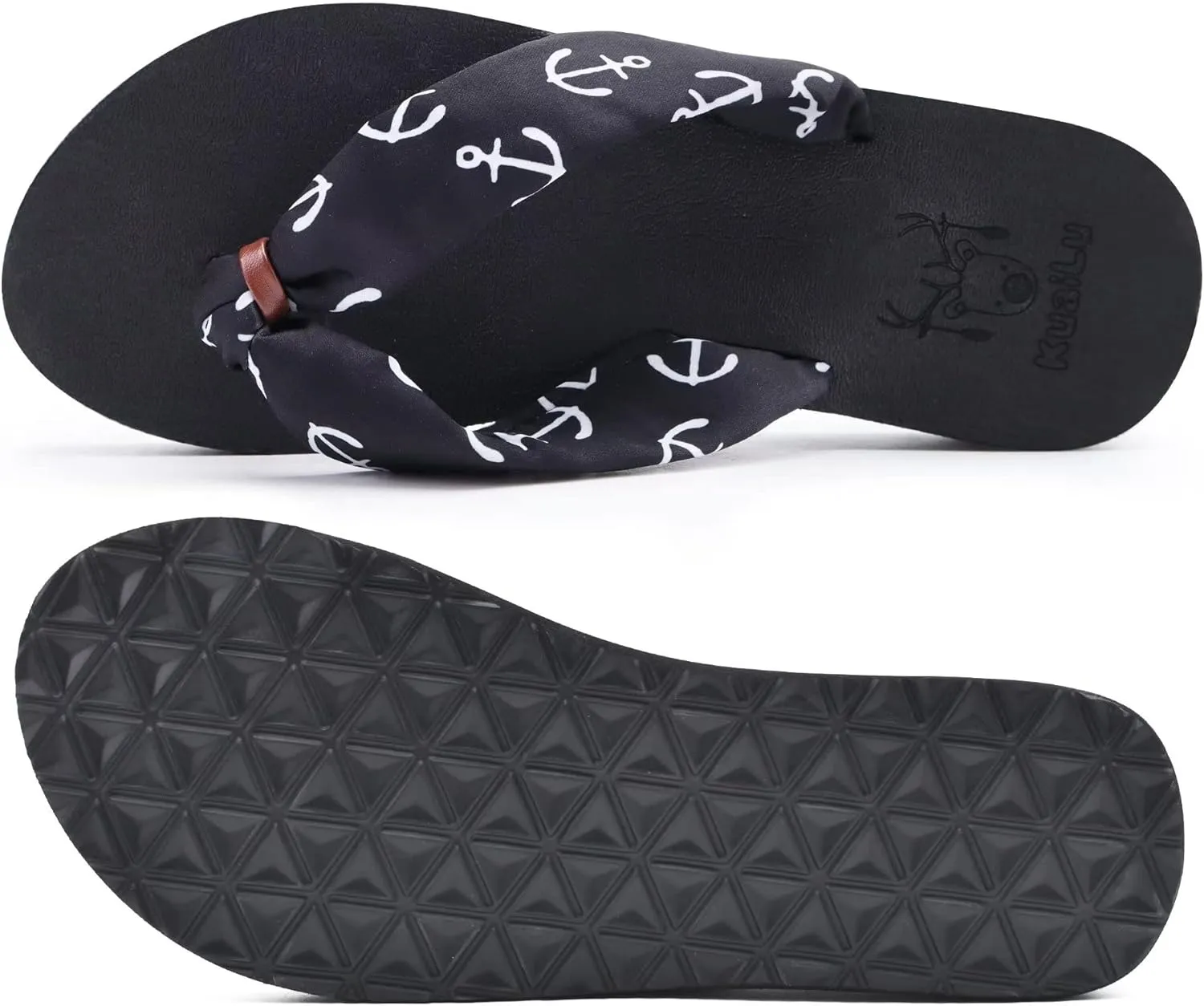KuaiLu Flip Flops Women Yoga Foam Ladies Comfort Arch Support Summer Beach Casual Thong Sandals