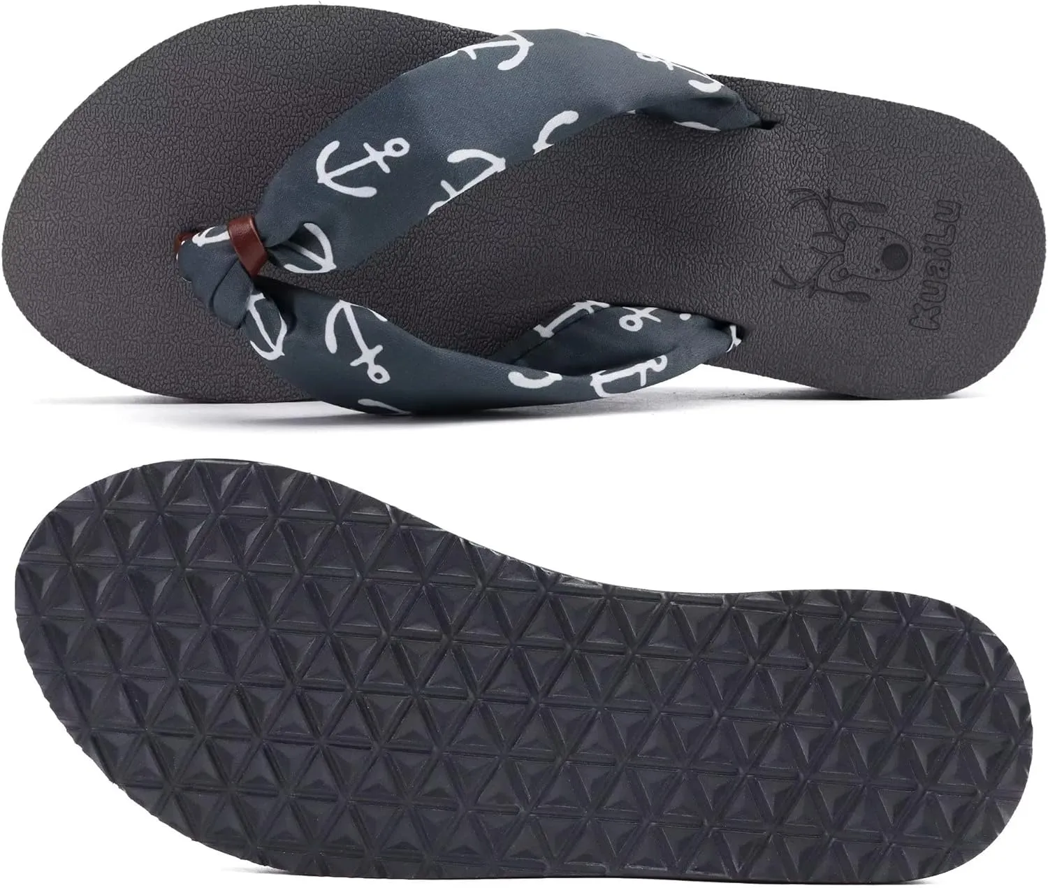 KuaiLu Flip Flops Women Yoga Foam Ladies Comfort Arch Support Summer Beach Casual Thong Sandals
