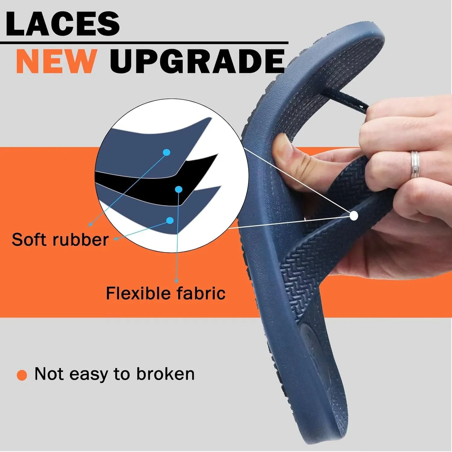 KuaiLu Mens Flip Flops Arch Support Comfortable Summer Beach Thong Sandals Yoga Foam Cushion Slip on Slippers