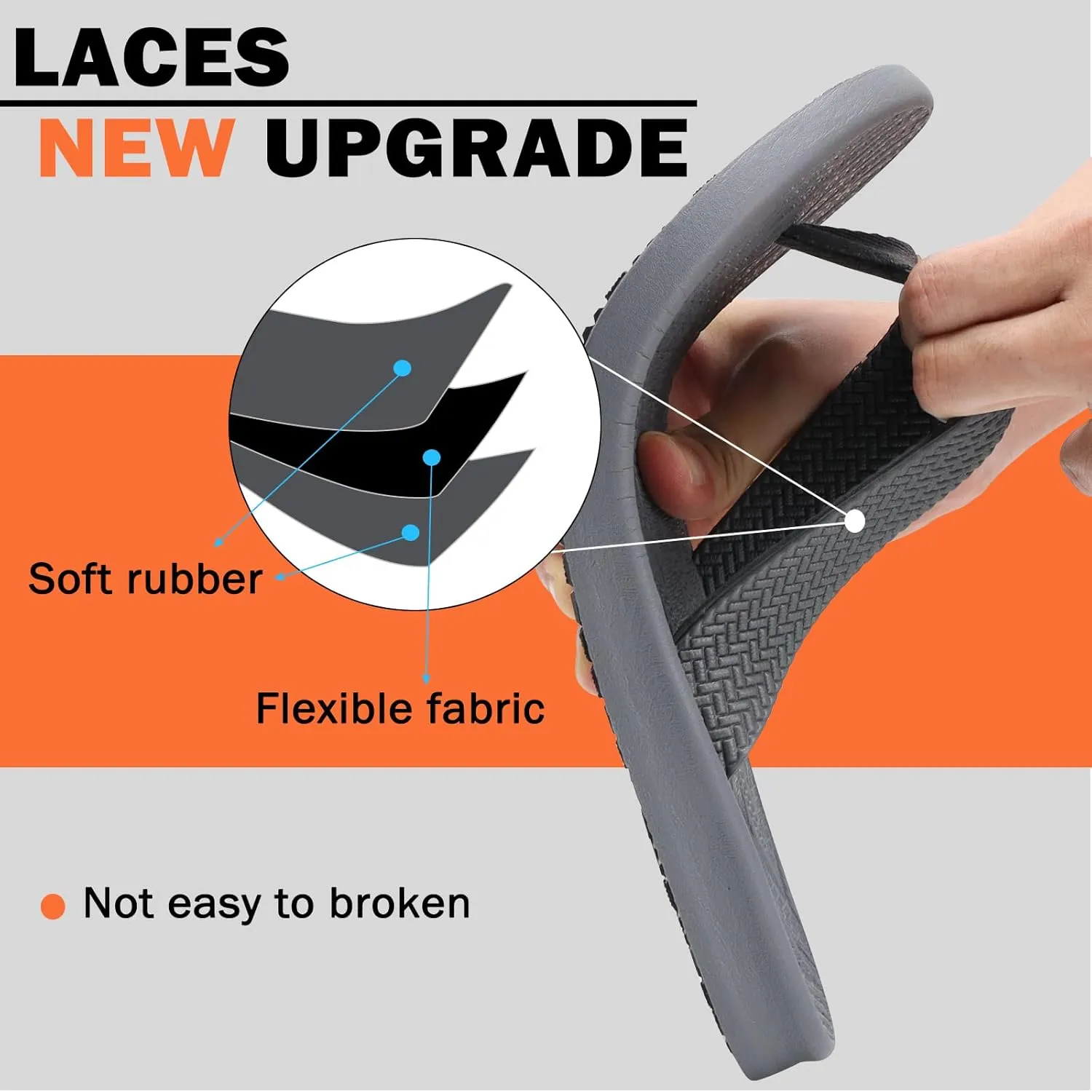 KuaiLu Mens Flip Flops Arch Support Comfortable Summer Beach Thong Sandals Yoga Foam Cushion Slip on Slippers
