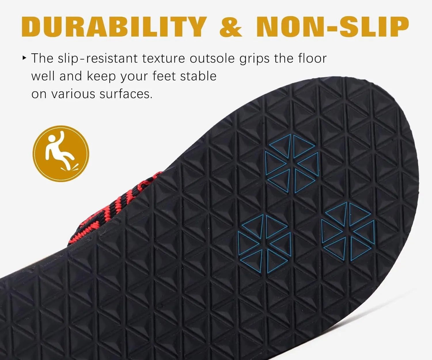 KuaiLu Men's Leather Flip Flops Arch Support Summer Beach Pool Water Thong Sandals Waterproof Rubber Walking Shoes
