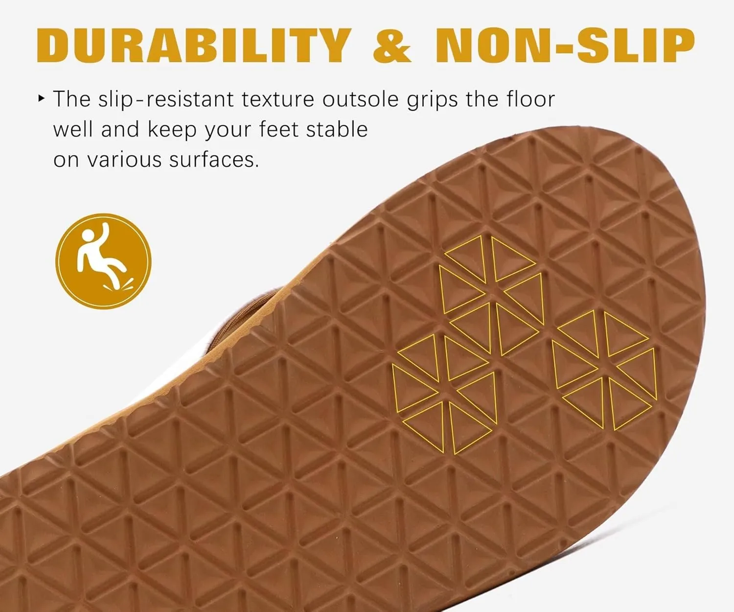 KuaiLu Men's Yoga Mat Leather Flip Flops with Arch Support Comfortable Cushion Walking Thong Sandals Slip On Indoor Outdoor