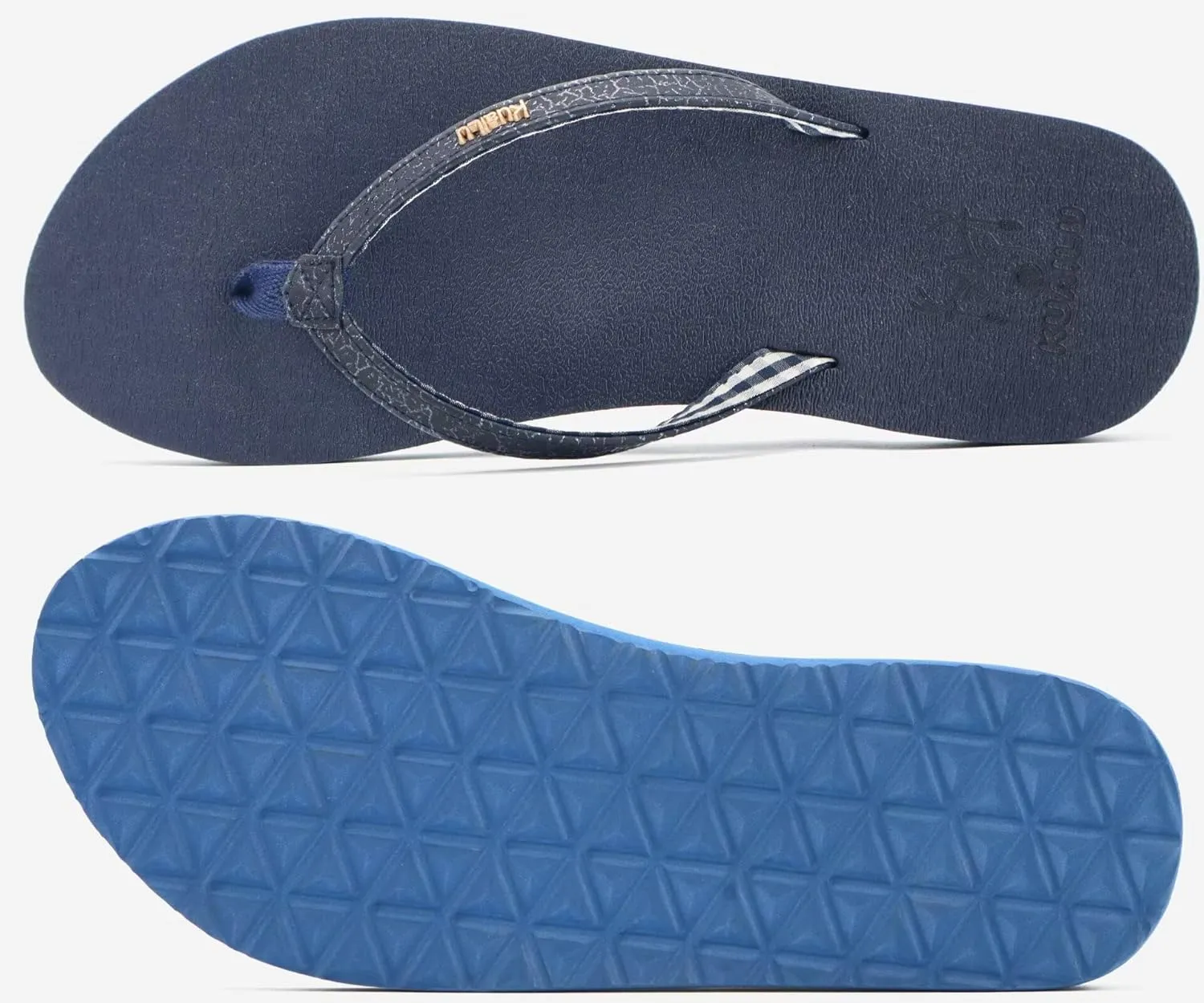 KuaiLu Womens Arch Support Flip Flops Comfortable Yoga Mat Slip on Summer Beach Walking Thong Cushion Sandals