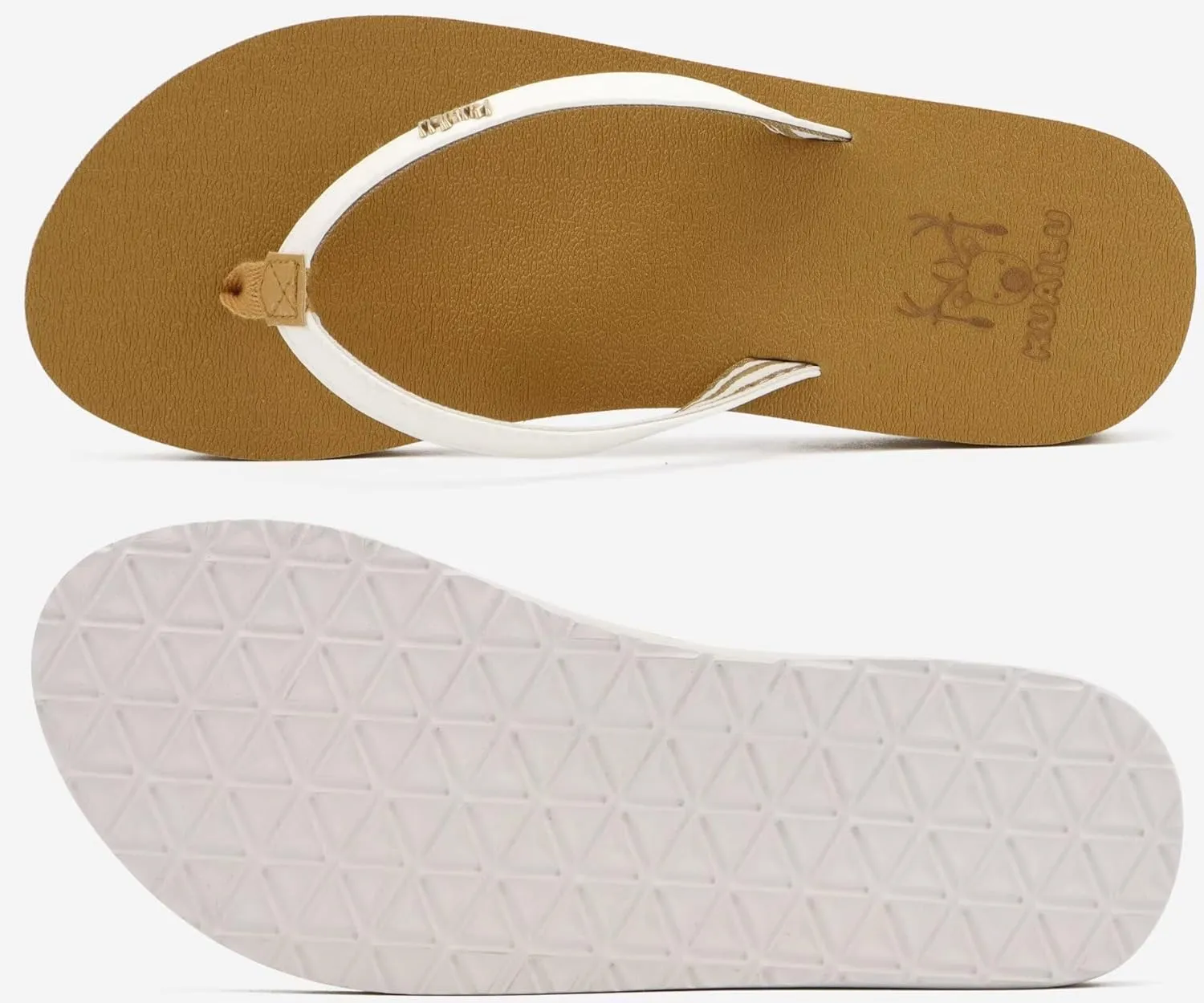 KuaiLu Womens Arch Support Flip Flops Comfortable Yoga Mat Slip on Summer Beach Walking Thong Cushion Sandals