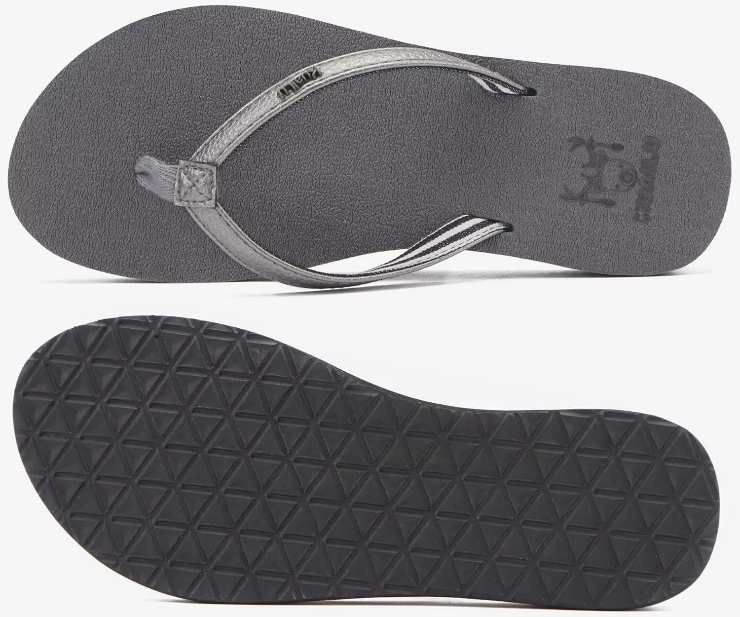 KuaiLu Womens Arch Support Flip Flops Comfortable Yoga Mat Slip on Summer Beach Walking Thong Cushion Sandals