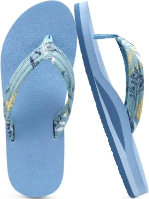 KuaiLu Womens Arch Support Flip Flops Ladies Comfort Lightweight Soft Yoga Mat Cushion Walking Thong Sandals