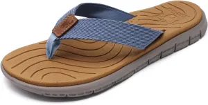 KuaiLu Womens Casual Flip Flops Yoga Mat Comfortable Cushion Arch Support Walking Thong Sandals Lightweight Non-Slip Summer Beach Slippers