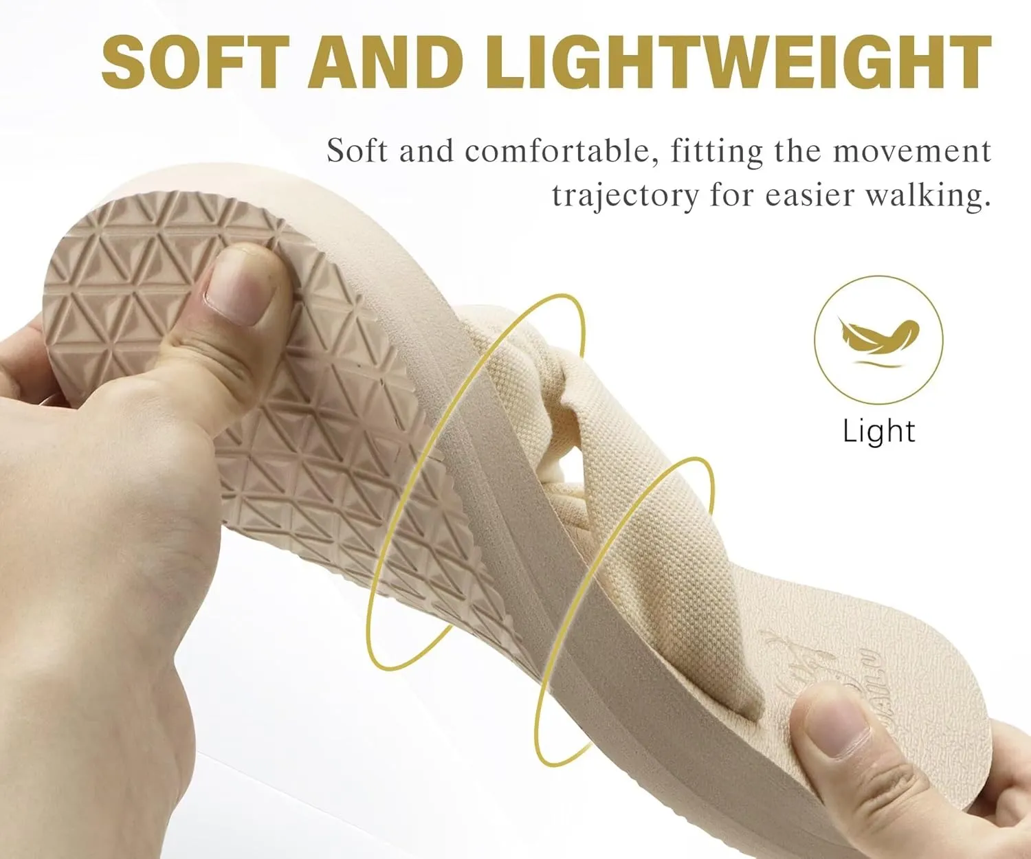 KuaiLu Womens Dressy Sandals with Arch Support Yoga Mat Comfortable Cushion Walking Criss Cross Slides Summer Beach Slip On Indoor Outdoor Slippers