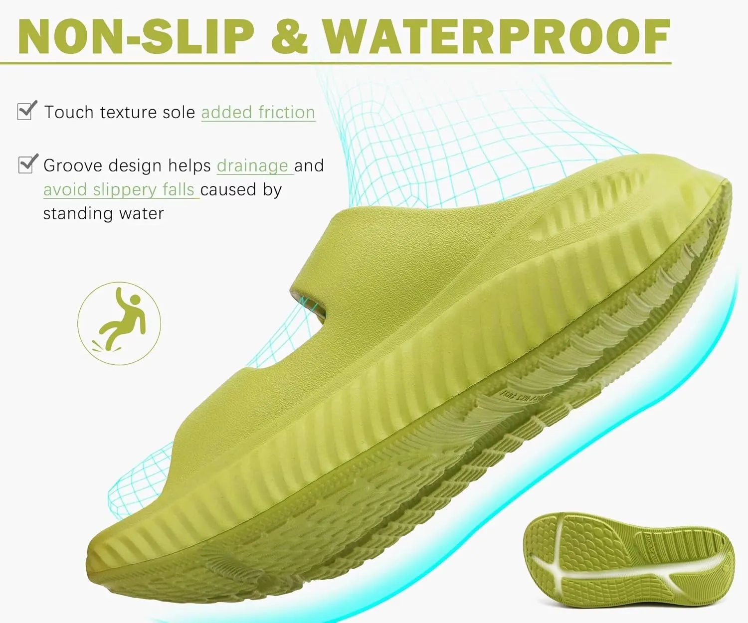 KuaiLu Womens Recovery Sandals With Comfortable Plantar Fasciitis Arch Support, Orthotic Adjustable Thick Cushion Sport Slides Reduces Stress on Feet, Joints & Back Post-Exercise