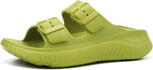 KuaiLu Womens Recovery Sandals With Comfortable Plantar Fasciitis Arch Support, Orthotic Adjustable Thick Cushion Sport Slides Reduces Stress on Feet, Joints & Back Post-Exercise