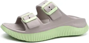 KuaiLu Womens Recovery Sandals With Comfortable Plantar Fasciitis Arch Support, Orthotic Adjustable Thick Cushion Sport Slides Reduces Stress on Feet, Joints & Back Post-Exercise