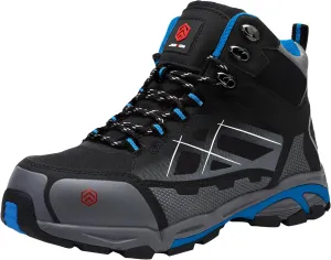 LARNMERN Steel Toe Boots Men, Non Slip Work Puncture Proof Safety Boot, Industrial Construction Comfortable Outdoor Hiking Military Tactical Shoes