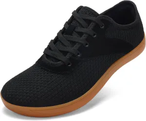 LCGJR Men's Wide Toe Box Shoes Minimalist Barefoot Walking Shoes Extra Wide Width Zero Drop Shoes Lightweight Breathable Sneakers