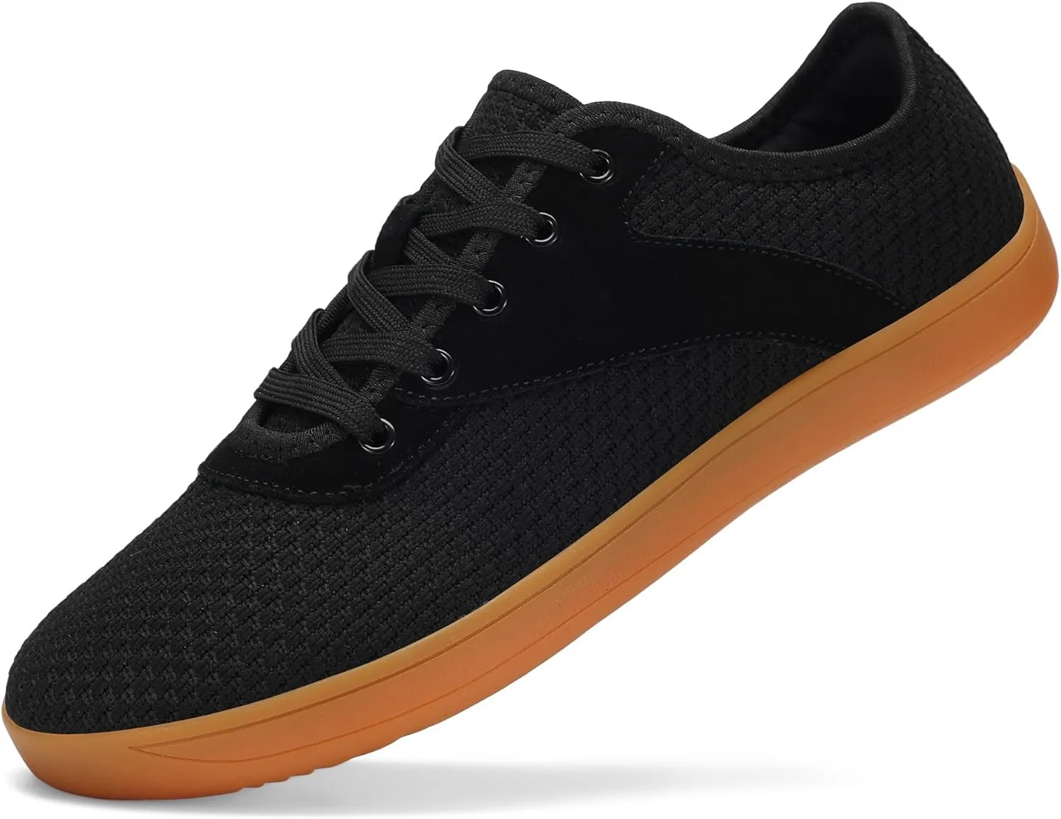 LCGJR Men's Wide Toe Box Shoes Minimalist Barefoot Walking Shoes Extra Wide Width Zero Drop Shoes Lightweight Breathable Sneakers