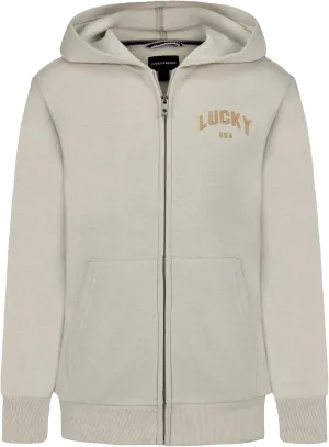 Lucky Brand Boys' Long Sleeve Fleece Full Zip Hoodie, Comfortable, Relaxed Fit with Front Pockets