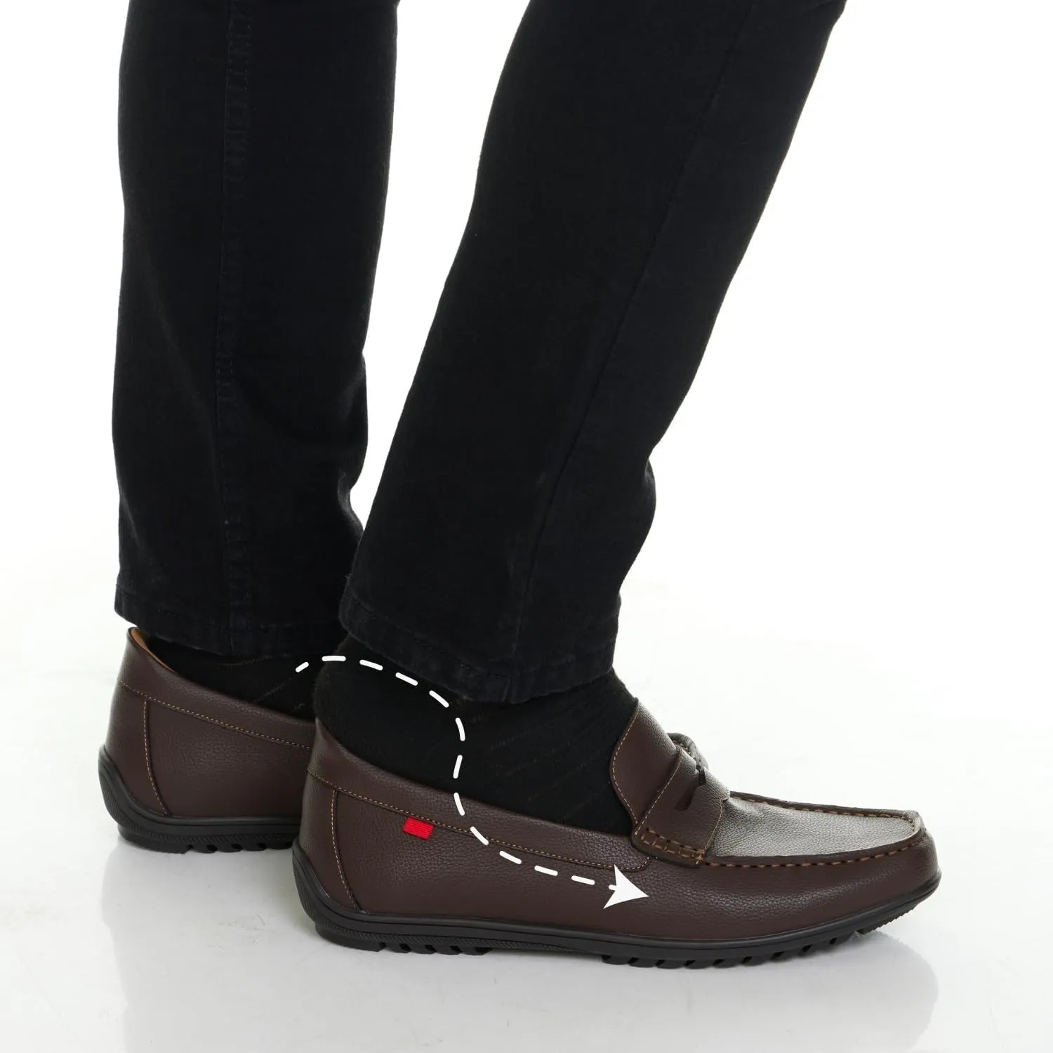 Marc Joseph New York Men's Casual Hands Free Slip on Penny Loafers