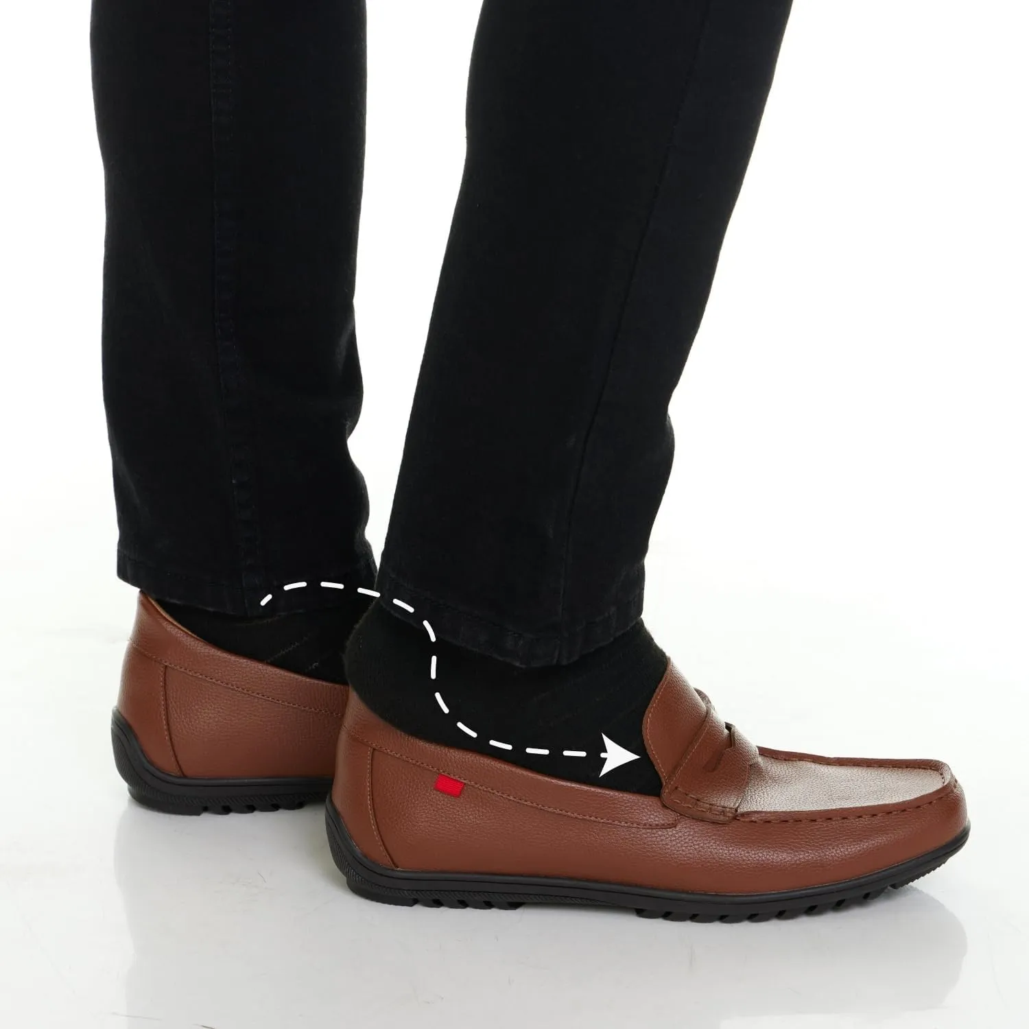 Marc Joseph New York Men's Casual Hands Free Slip on Penny Loafers