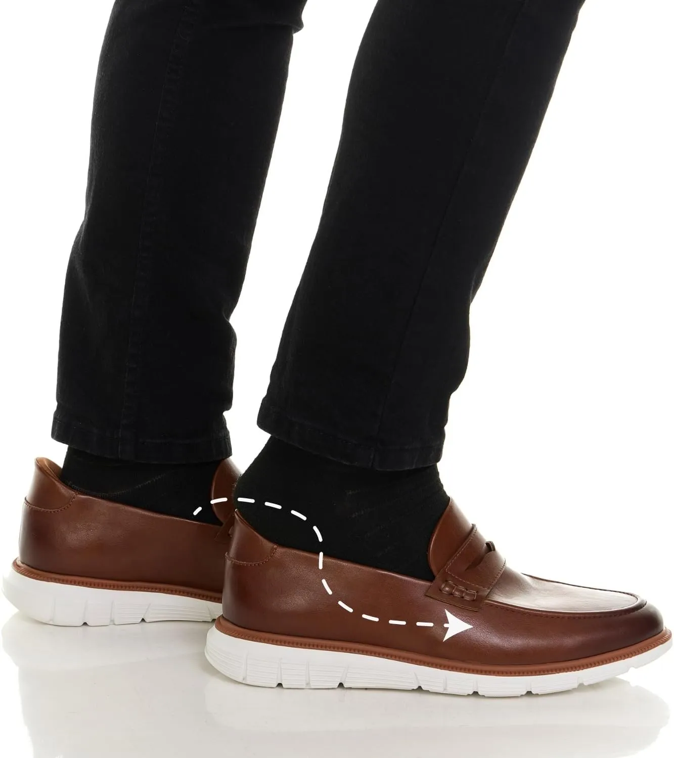 Marc Joseph New York Mens Hands Free Slip On Casual Loafers Shoes Lightweight Comfortable Penny Loafers for Men
