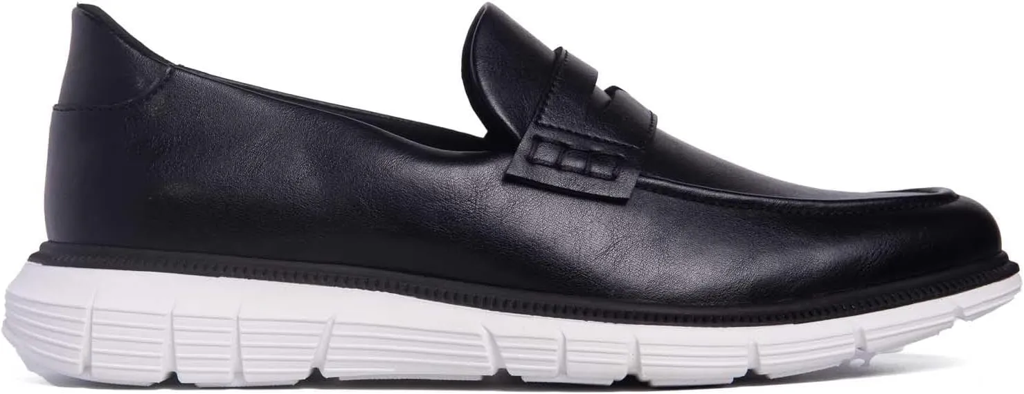 Marc Joseph New York Mens Hands Free Slip On Casual Loafers Shoes Lightweight Comfortable Penny Loafers for Men