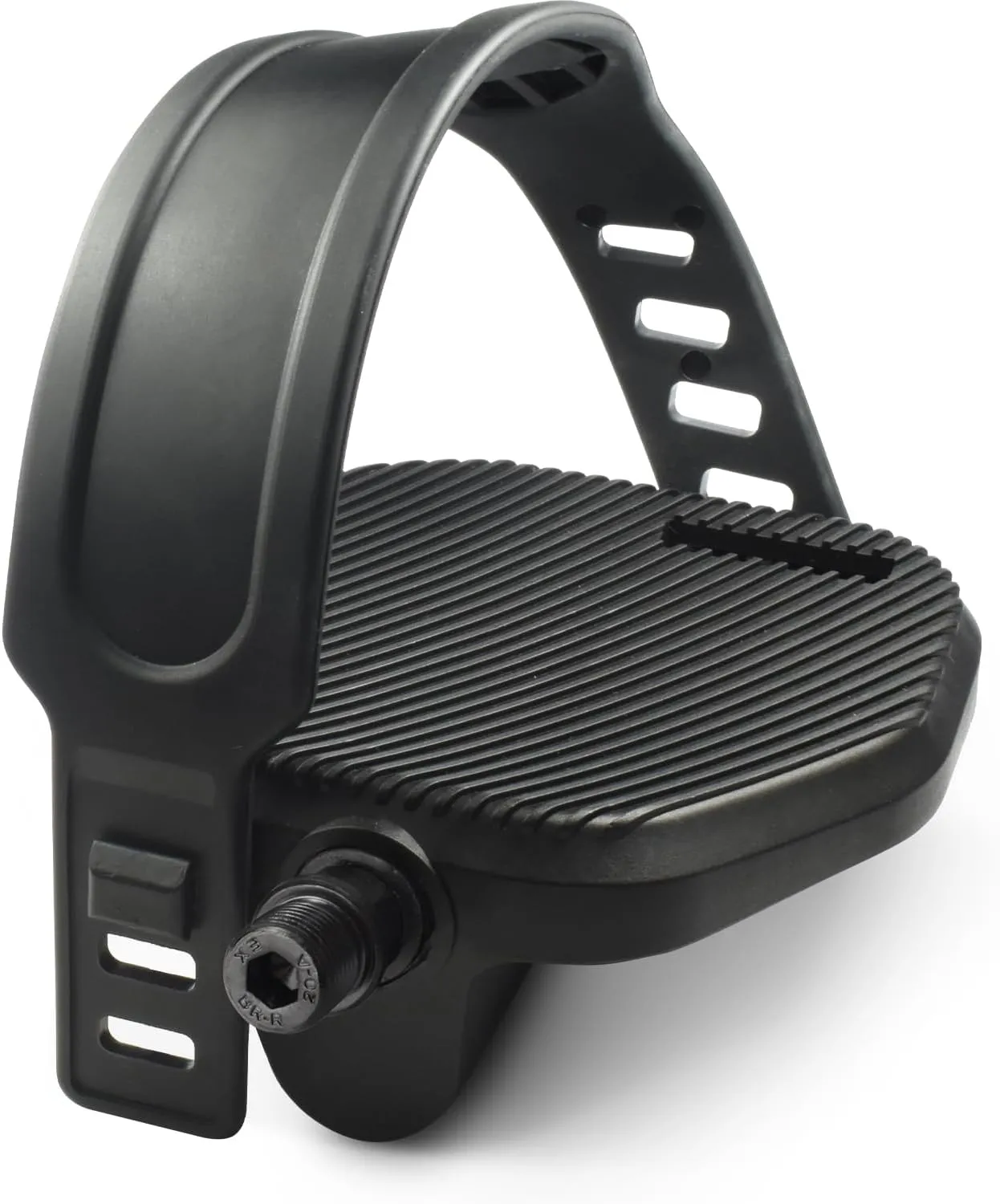 MARQUE Exercise Bike Pedals with Straps - 9/16 inch Thread Compatible with Peloton Bike, Echelon, Stationary Bike & Indoor Cycling - Ride Indoor Fitness Bikes with Regular Sneakers