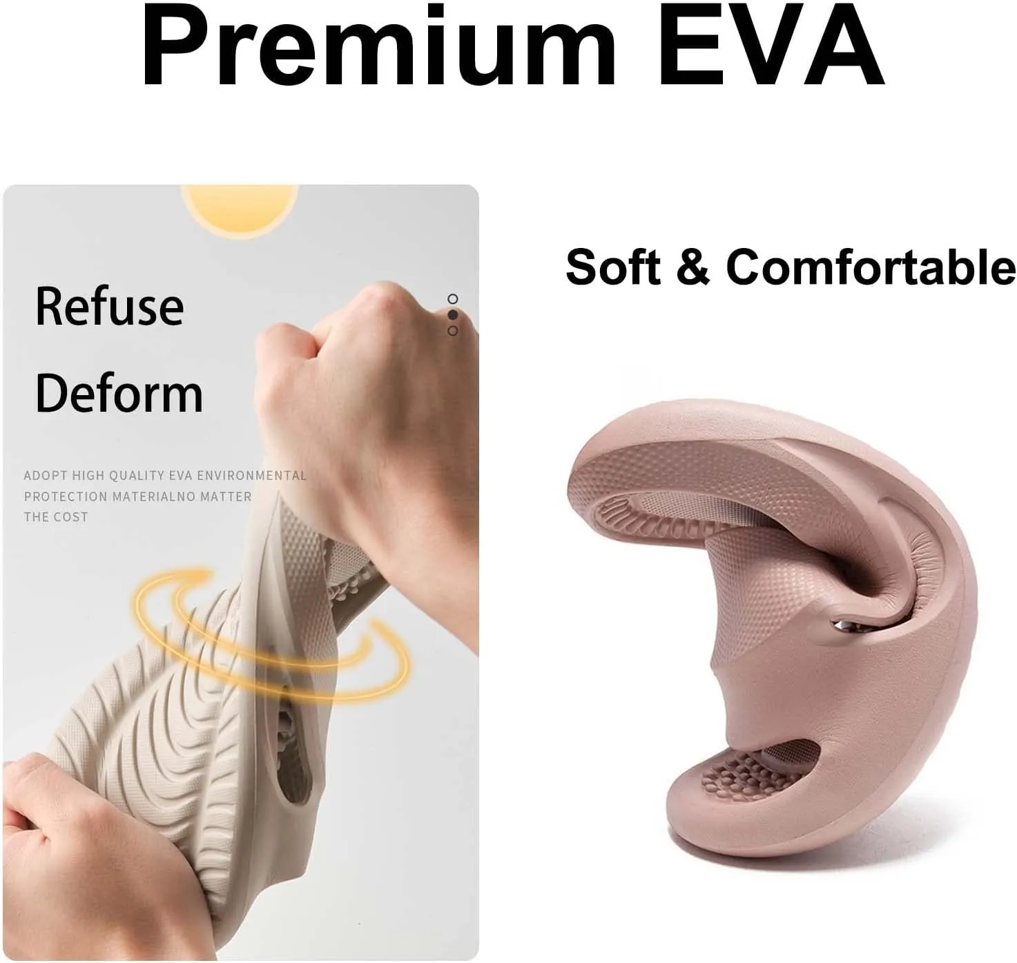 Massage Slippers Women Men Sandals Open Toe Shower Shoes Summer House Slippers for Bath Plantar Fasciitis Slides Ladies Girls Gym Non Slip Indoor