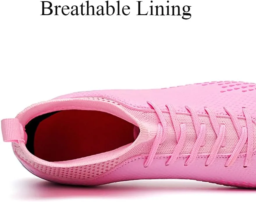 Maylrvjv Men's Soccer Cleats Football Shoes Breathable Non-Slip Outdoor/Indoor/Competition/Training Futsal Sneakers