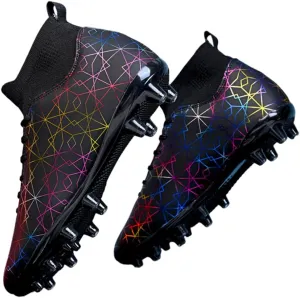 Maylrvjv Men's Soccer Cleats Football Shoes Breathable Non-Slip Outdoor/Indoor/Competition/Training Futsal Sneakers