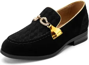 Meijiana Boys' Formal Dress Slip-On Loafers - Tuxedo Shoe for Baby Dress Shoes