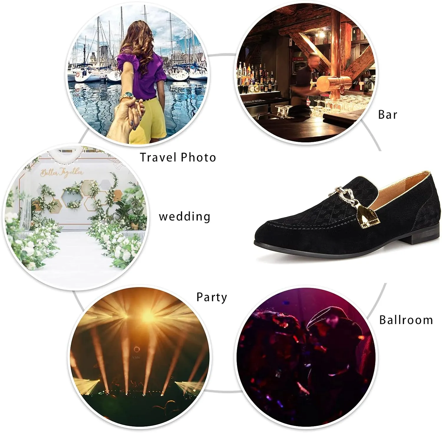Meijiana Men's Classic Loafers - Wedding & Party Shoes