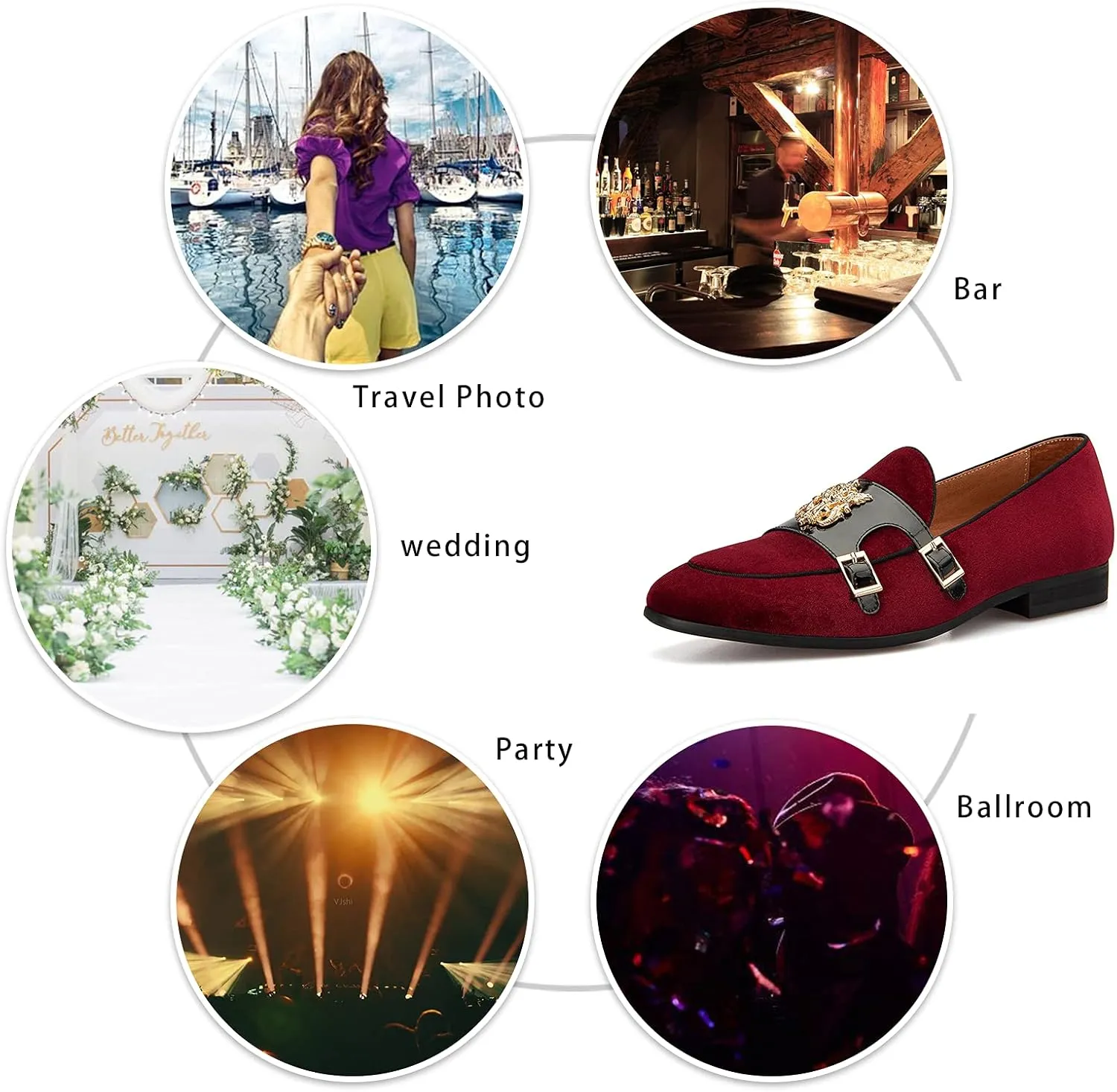 Meijiana Men's Classic Loafers - Wedding & Party Shoes
