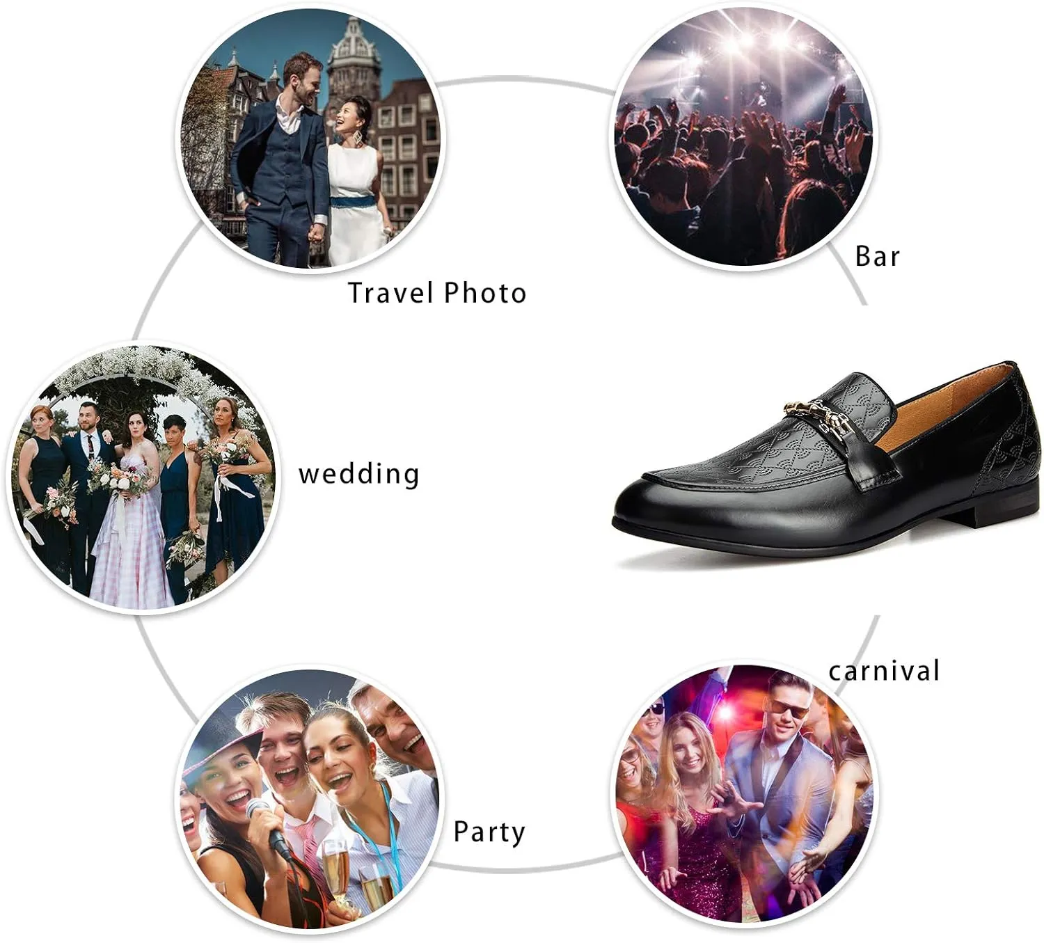 Meijiana Men's Classic Loafers - Wedding & Party Shoes
