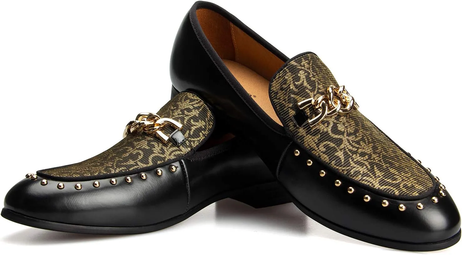 Meijiana Men's Fashion Classic Faux Leather Loafers and Weeding Dress Shoes for Men