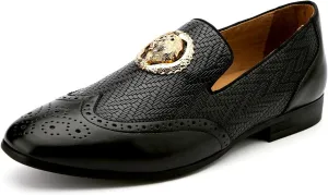 Meijiana Men's Fashion Classic Faux Leather Loafers and Weeding Dress Shoes for Men