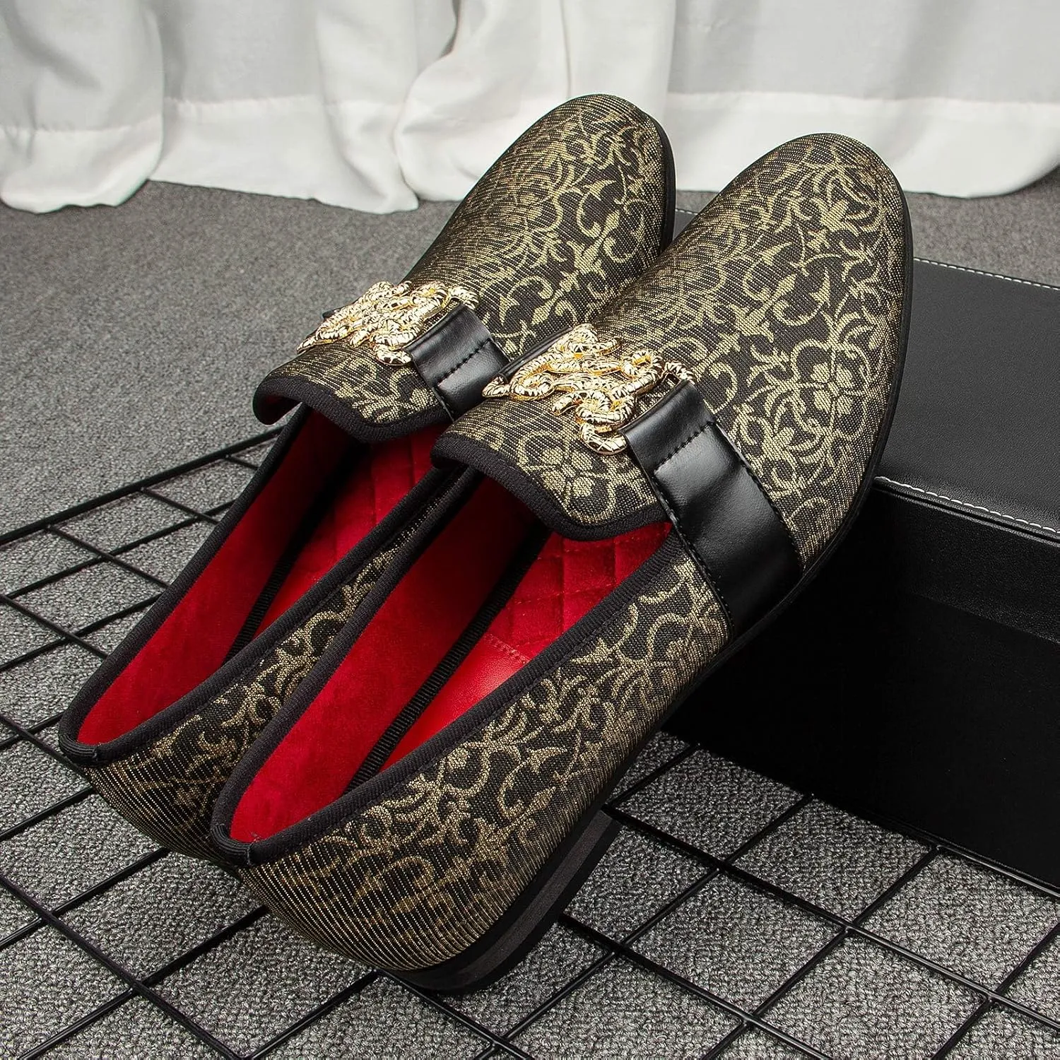 Meijiana Men's Fashion Classic Loafers Luxury Loafer Shoes and Weeding Dress Shoes for Men