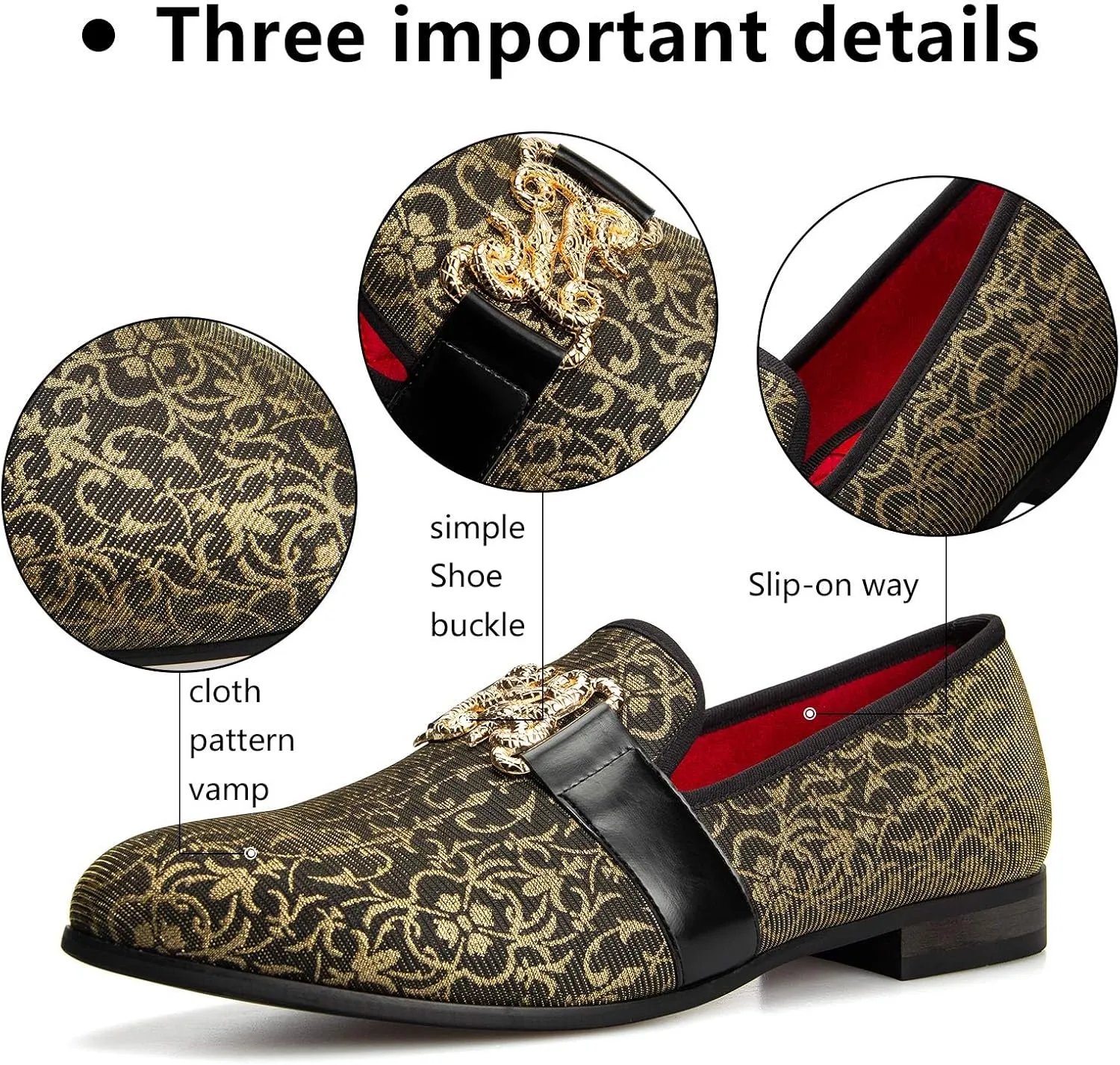 Meijiana Men's Fashion Classic Loafers Luxury Loafer Shoes and Weeding Dress Shoes for Men