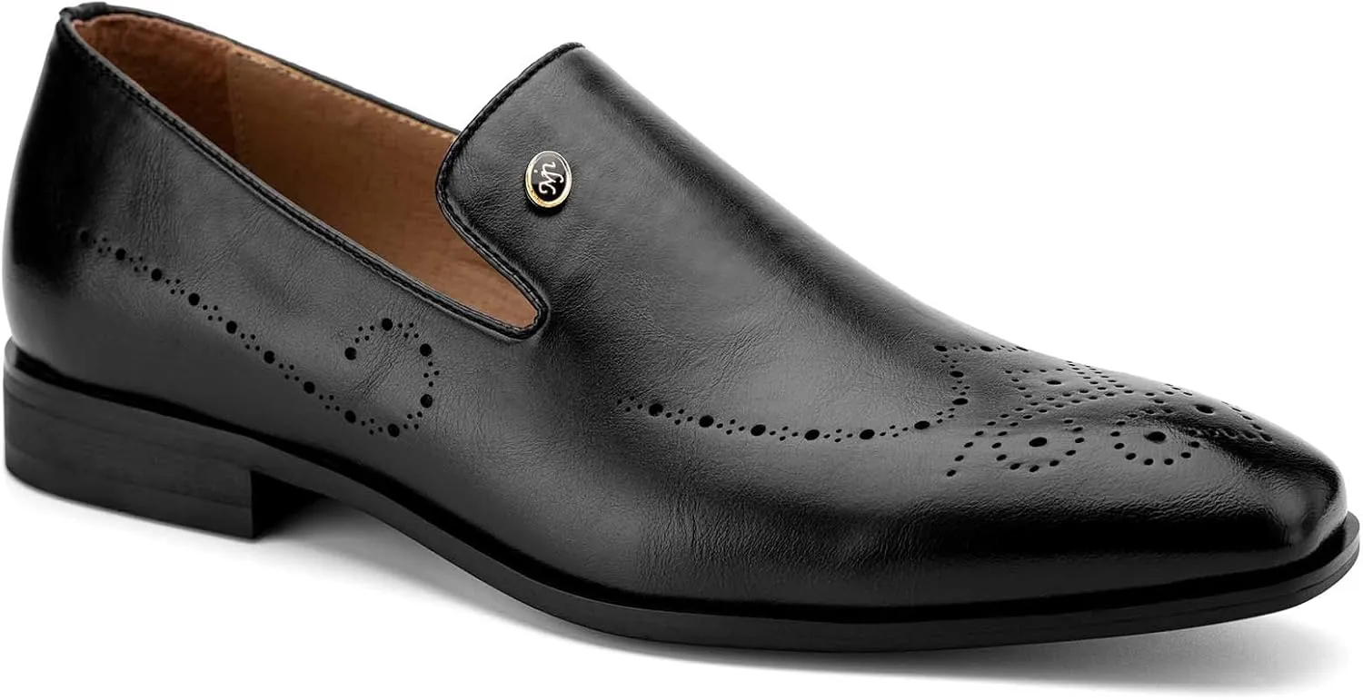 Meijiana Mens Loafers Wedding Dress Shoes Slip-On Loafers for Men Tuxedo Suit Shoes