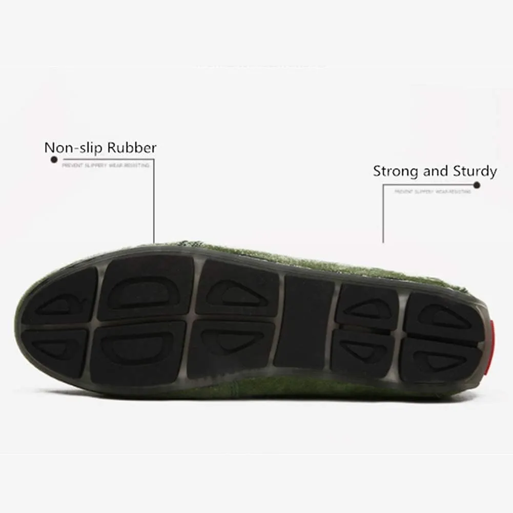 Men Suede Driving Comfort Loafers Brogue Casual Walking Flat Moccasin Business Classic Dress Boat Shoes