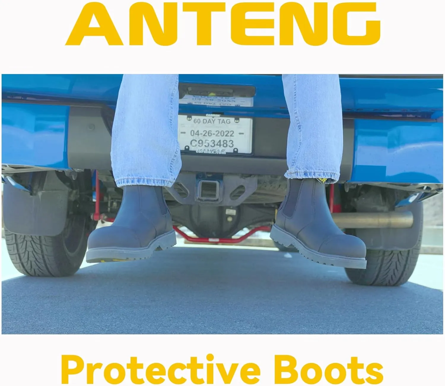 Men Work Boots, Steel Toe Nubuck Leather Footwear, Non-Slip Rubber Outsole Boot, Safety Construction Shoes, Breathable, Water-Repellent, Quick Dry (AT601,Wheat)
