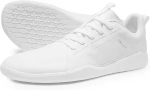 Men's Barefoot Workout Shoes - Minimalist Gym Sneakers for Deadlift & Cross Training (White,7.0)