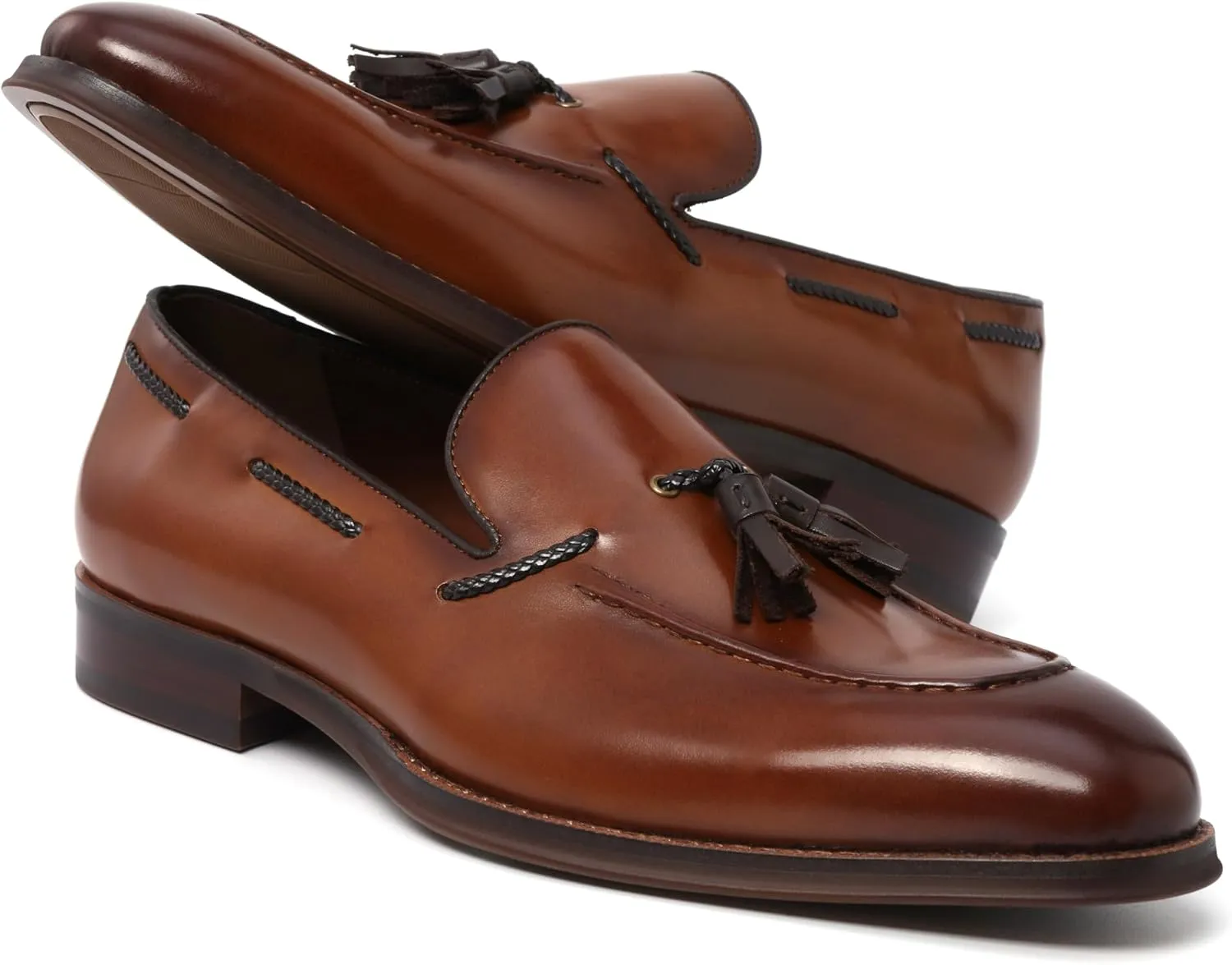 Men's Business Casual Dress Oxfords Formal Lace-Up Shoes for Office, Parties, and Daily Wear