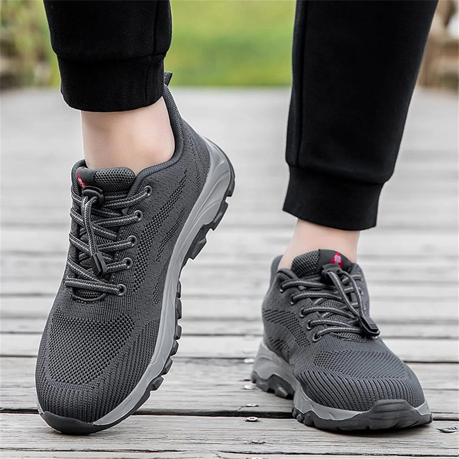 Mens Daily Walking Shoes Sneakers Running Shoe Trainers Athletic Gym Fitness Sport Summer Shoes Non Slip Breathable Mesh Workout Fashion Comfortable with Adjustable Lace