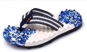 Men's Flip-flops Massage Slippers,Men & Women Acupressure Massage Sandals,Relief Plantar Fasciitis Heel Arch Arthritis Pain,Flip-flops Outdoor anti slip Massage Beach