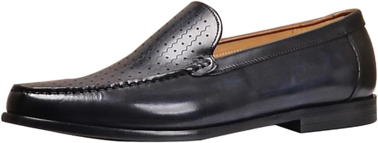 Men’s Genuine Leather Loafers Slip-On Dress Shoes – Breathable & Lightweight Business Casual Shoes for Office, Work & Formal Wear – Non-Slip Sole for All-Day Comfort