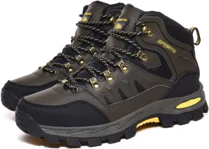 Men's Hiking Shoes, High Top, Outdoor, Camping, Open Air, Mountain Climbing, Hiking (Color : Army Green, Size : 9)