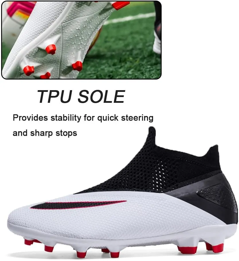 Men's Lightweight Soccer Cleats for Football Training: Non-Slip Professional Futsal Shoes - Futsal Shoes for Youth